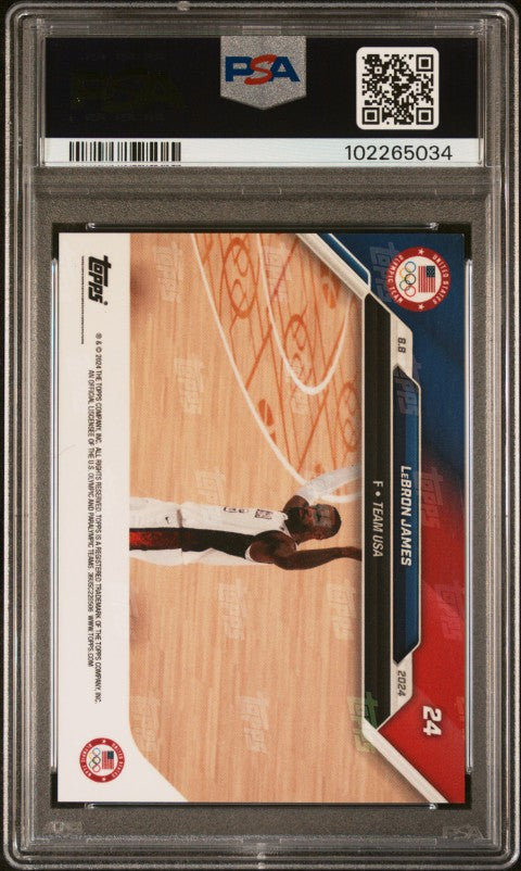 2024 Topps Now Olympic Games #24 Lebron James PSA 10