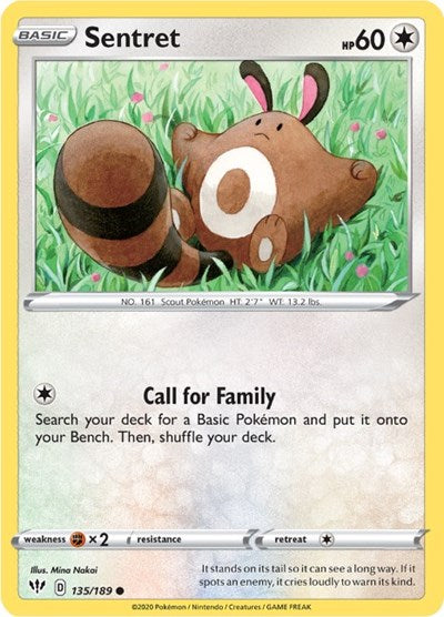 Sword & Shield Darkness Ablaze - 135/189 Sentret Common