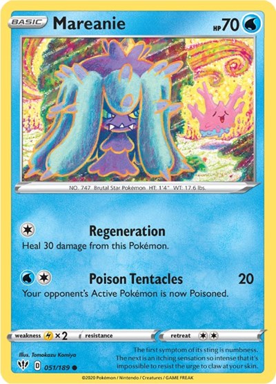 Sword & Shield Darkness Ablaze - 051/189 Mareanie Common