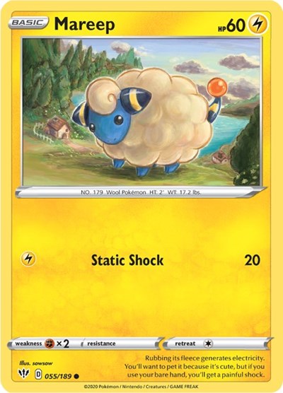 Sword & Shield Darkness Ablaze - 055/189 Mareep Common