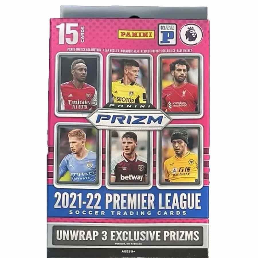 2021-22 Panini Prizm EPL Soccer Hanger Box (15 Cards)