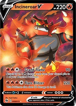 Champions Path - 008/073 Incineroar V Ultra Rare