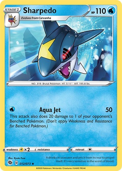 Champions Path - 012/073 Sharpedo Uncommon