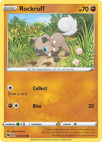 Champions Path - 029/073 Rockruff Common