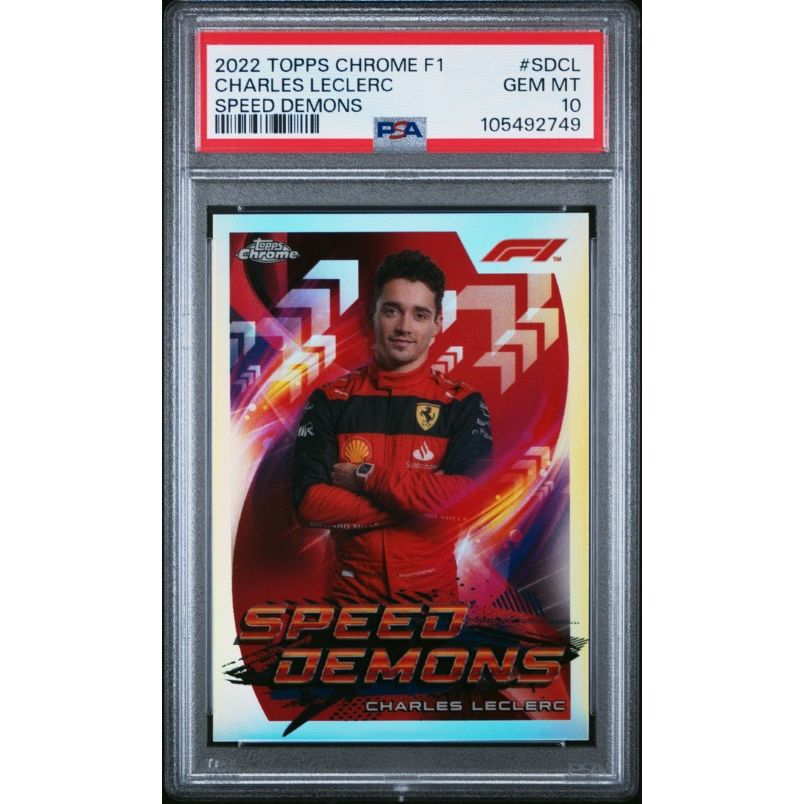 2022 Topps Chrome Formula 1 Speed Demons #SDCL Charles Leclerc Speed Demons PSA 10