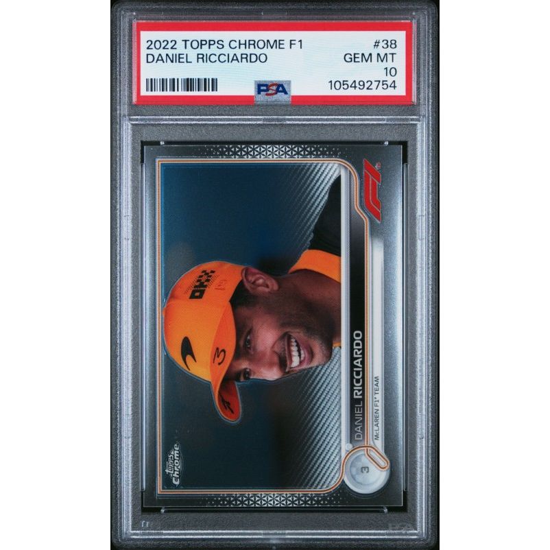 2022 Topps Chrome Formula 1 #38 Daniel Ricciardo PSA 10