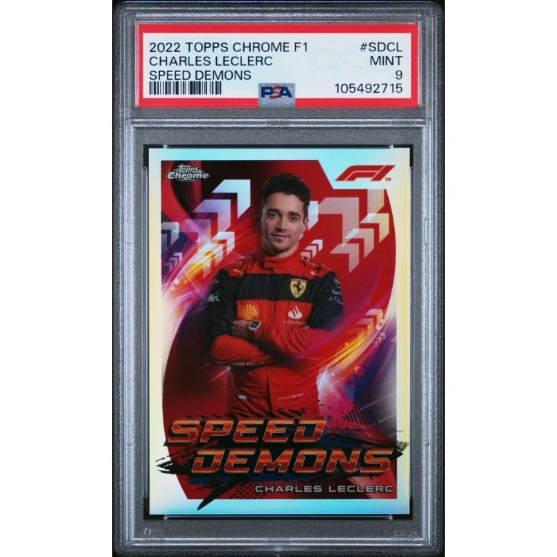 2022 Topps Chrome Formula 1 Speed Demons #SDCL Charles Leclerc Speed Demons PSA 9