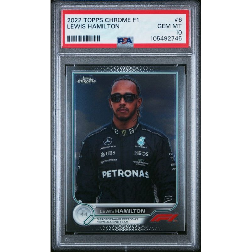 2022 Topps Chrome Formula 1 #6 Lewis Hamilton PSA 10