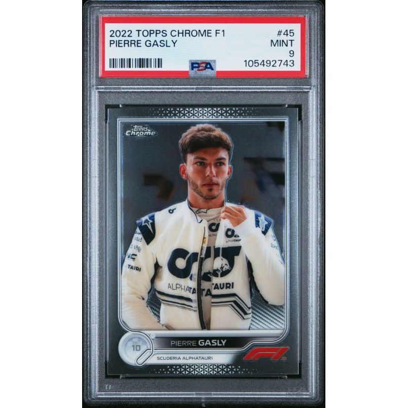 2022 Topps Chrome Formula 1 #45 Pierre Gasly PSA 9