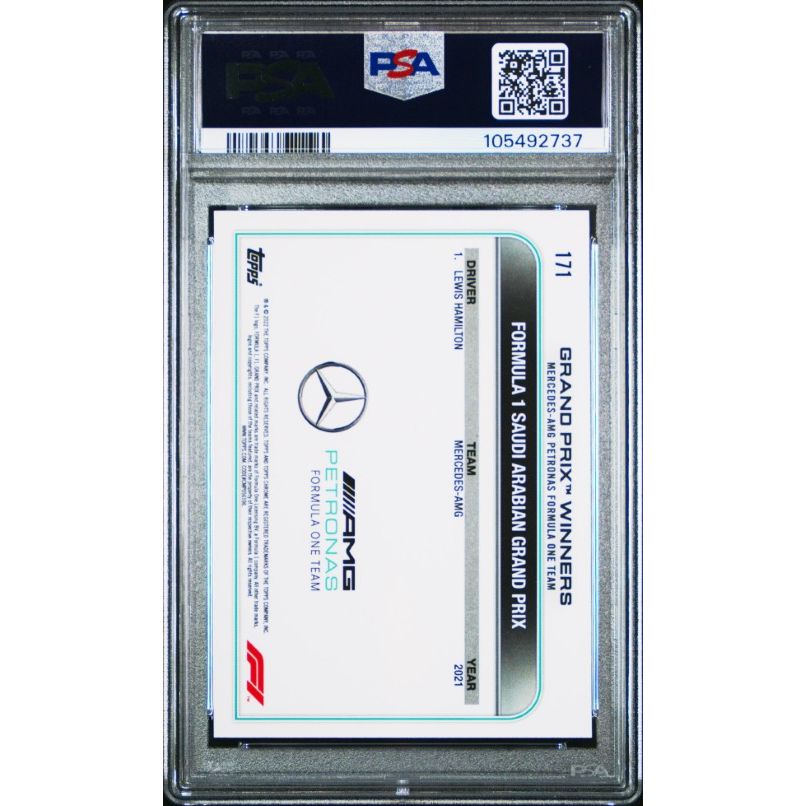 2022 Topps Chrome Formula 1 #171 Lewis Hamilton PSA 10