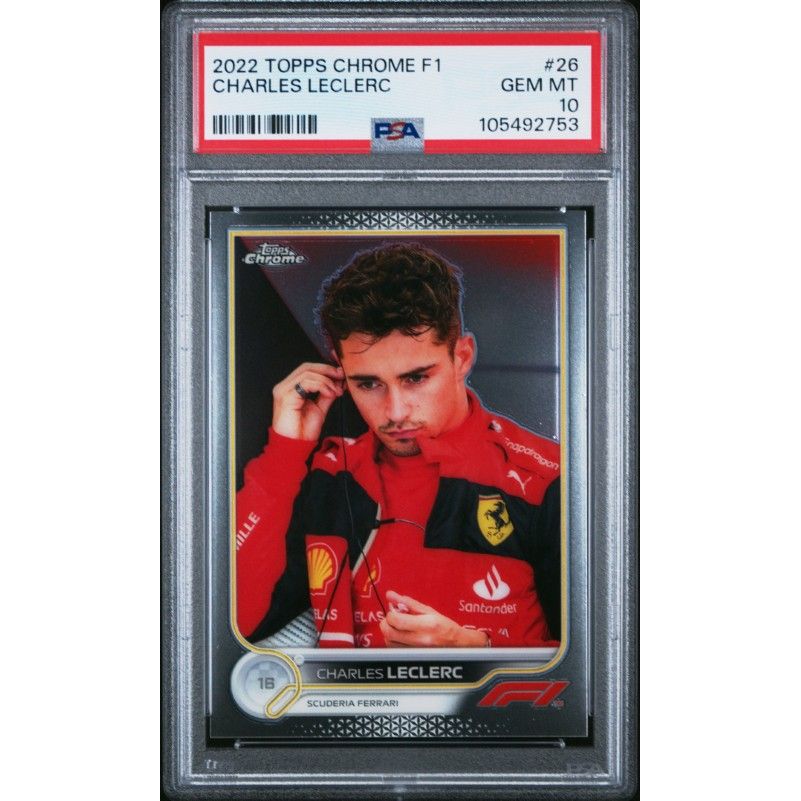 2022 Topps Chrome Formula 1 #26 Charles Leclerc PSA 10