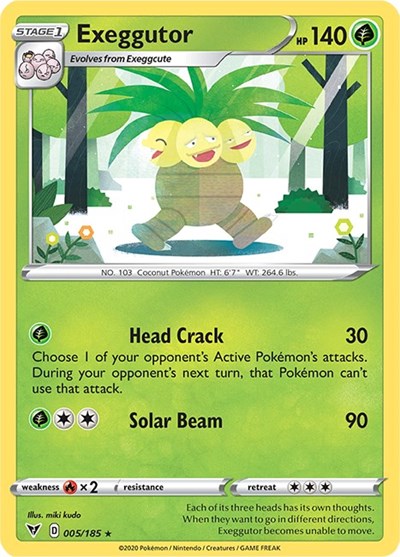 Sword & Shield Vivid Voltage - 005/185 Exeggutor Rare