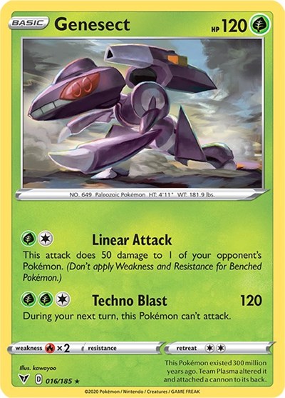 Sword & Shield Vivid Voltage - 016/185 Genesect Holo Rare