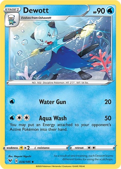 Sword & Shield Vivid Voltage - 034/185 Dewott Uncommon