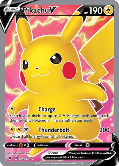 Sword & Shield Vivid Voltage - 170/185 Pikachu V (Full Art) Ultra Rare