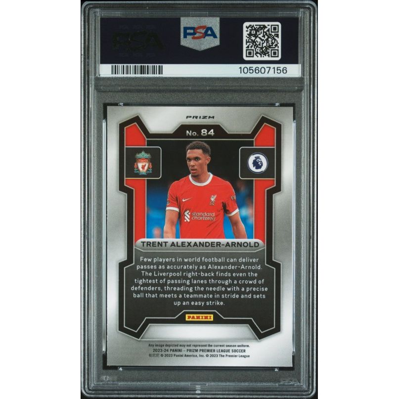 2023-24 Panini Prizm Premier League #84 T. Alexander-Arnold Blue Mosaic PSA 10