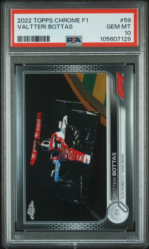 2022 Topps Chrome Formula 1 #59 Valtteri Bottas PSA 10