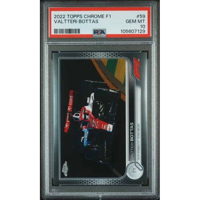 2022 Topps Chrome Formula 1 #59 Valtteri Bottas PSA 10