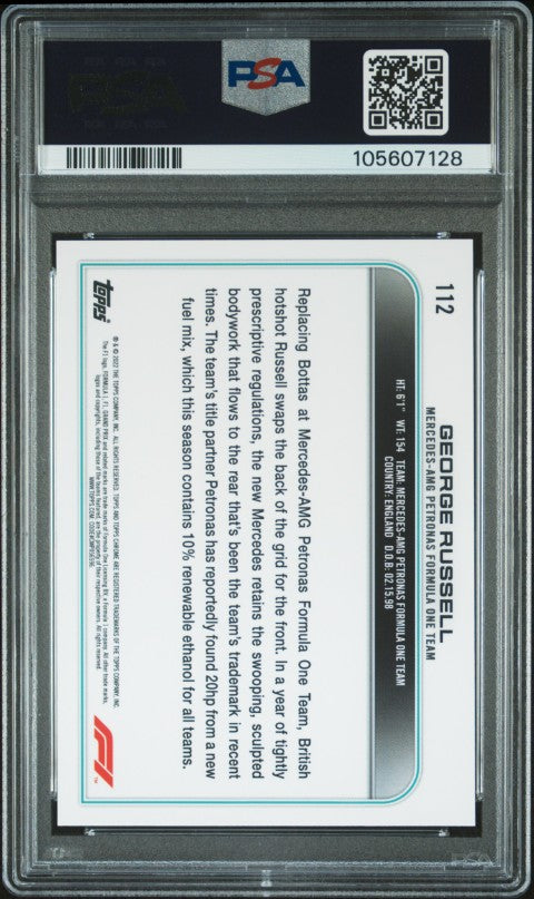 2022 Topps Chrome Formula 1 #112 George Russell PSA 9