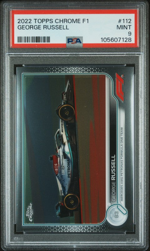 2022 Topps Chrome Formula 1 #112 George Russell PSA 9