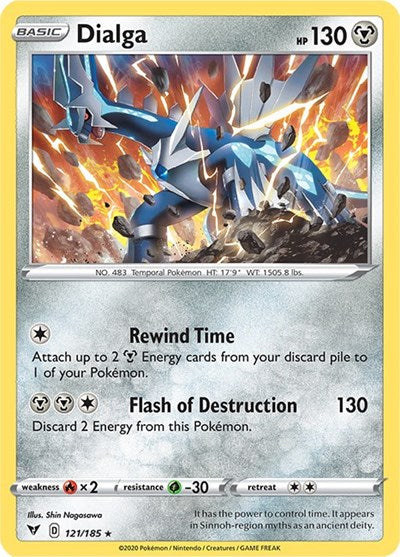 Sword & Shield Vivid Voltage - 121/185 Dialga Holo Rare