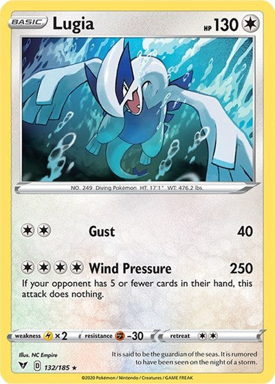 Sword & Shield Vivid Voltage - 132/185 Lugia Holo Rare