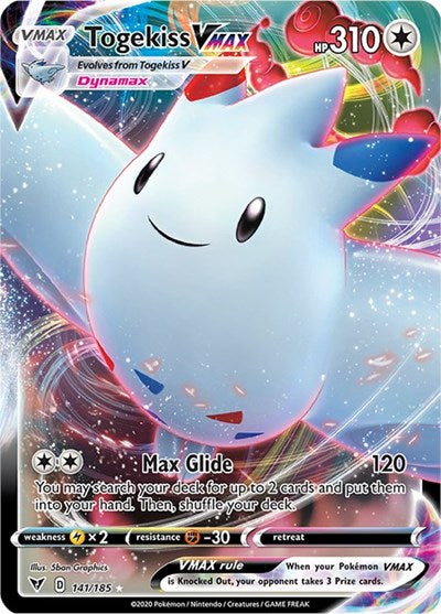 Sword & Shield Vivid Voltage - 141/185 Togekiss VMAX Ultra Rare