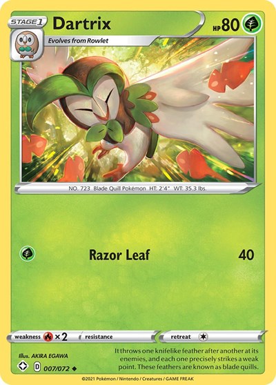 Shining Fates - 007/072 Dartrix Uncommon