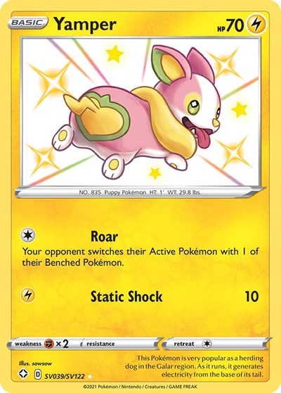 Shining Fates Shiny Vault - SV039/SV122 Yamper Shiny Holo Rare