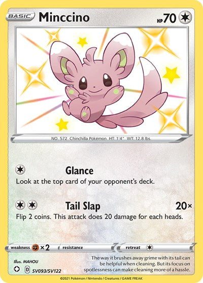 Shining Fates Shiny Vault - SV093/SV122 Minccino Shiny Holo Rare