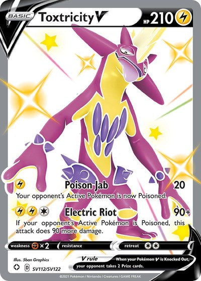 Shining Fates Shiny Vault - SV112/SV122 Toxtricity V Shiny Holo Rare