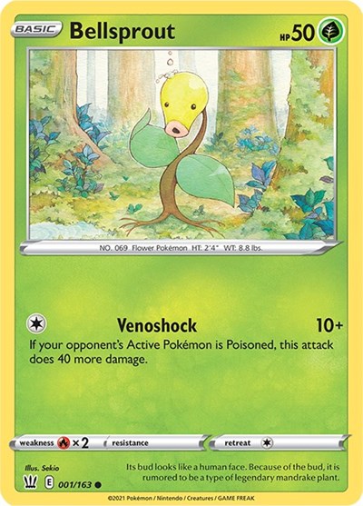 Sword & Shield Battle Styles - 001/163 Bellsprout Common