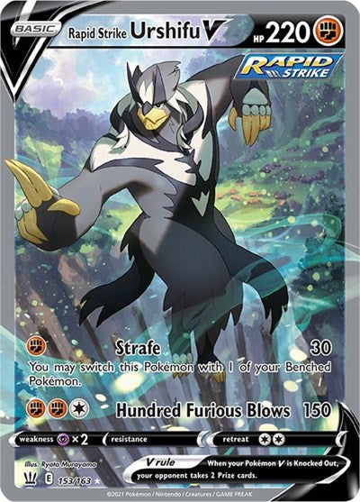 Sword & Shield Battle Styles - 153/163 Rapid Strike Urshifu V (Alternate Full Art) Ultra Rare