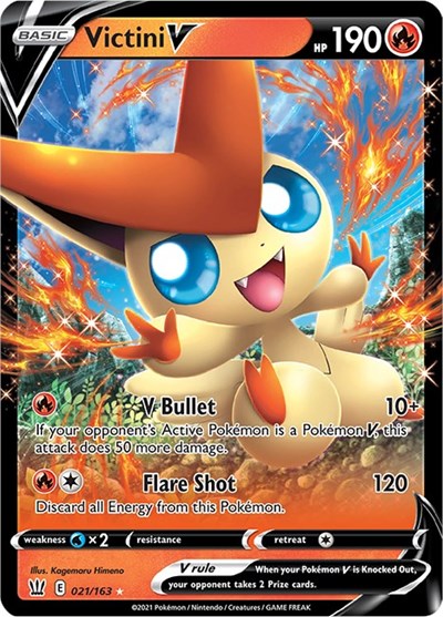 Sword & Shield Battle Styles - 021/163 Victini V Ultra Rare