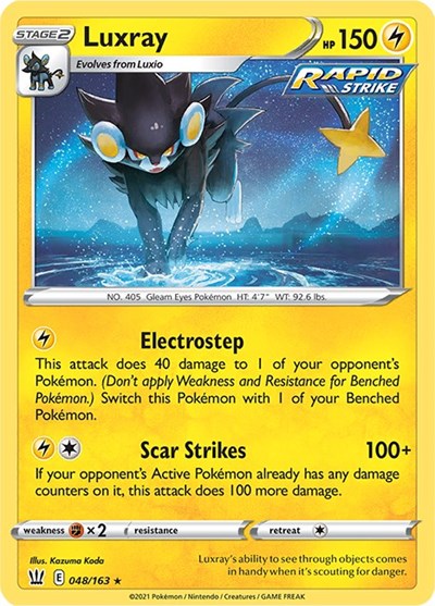 Sword & Shield Battle Styles - 048/163 Luxray Holo Rare