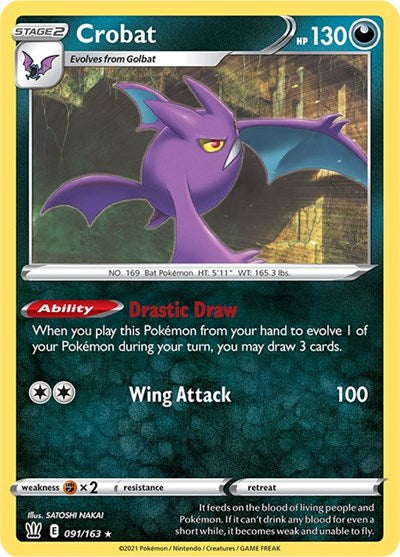 Sword & Shield Battle Styles - 091/163 Crobat Holo Rare