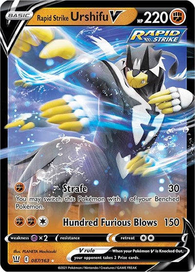 Sword & Shield Battle Styles - 087/163 Rapid Strike Urshifu V Ultra Rare