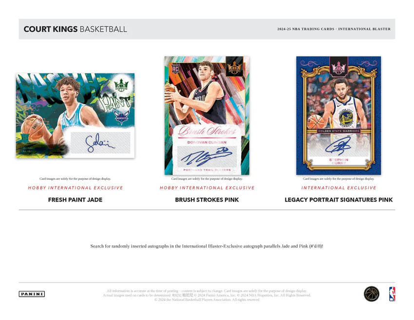 2024-25 Panini Court Kings Basketball Hobby International Blaster Box