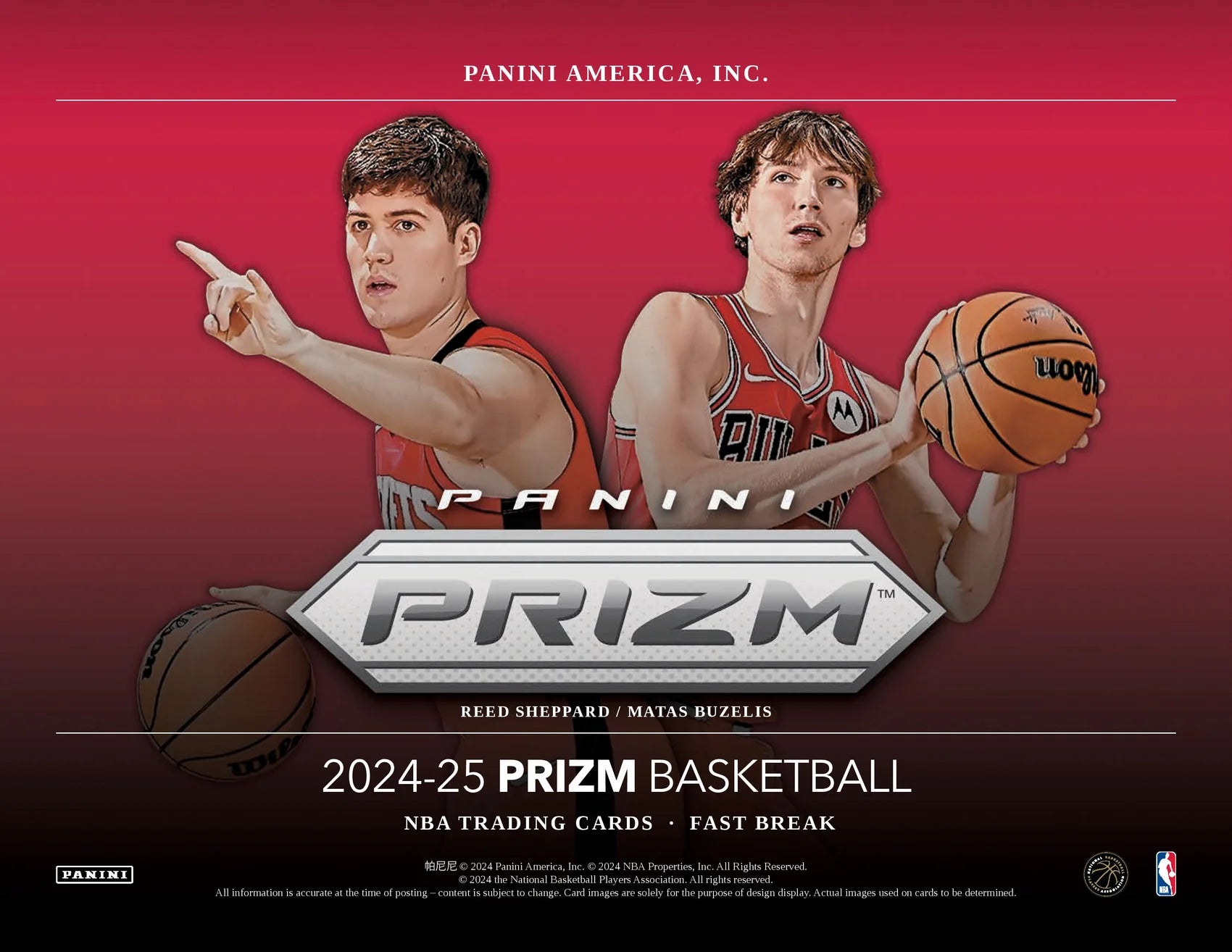 2024-25 Panini NBA Prizm Basketball Fast Break Hobby Box