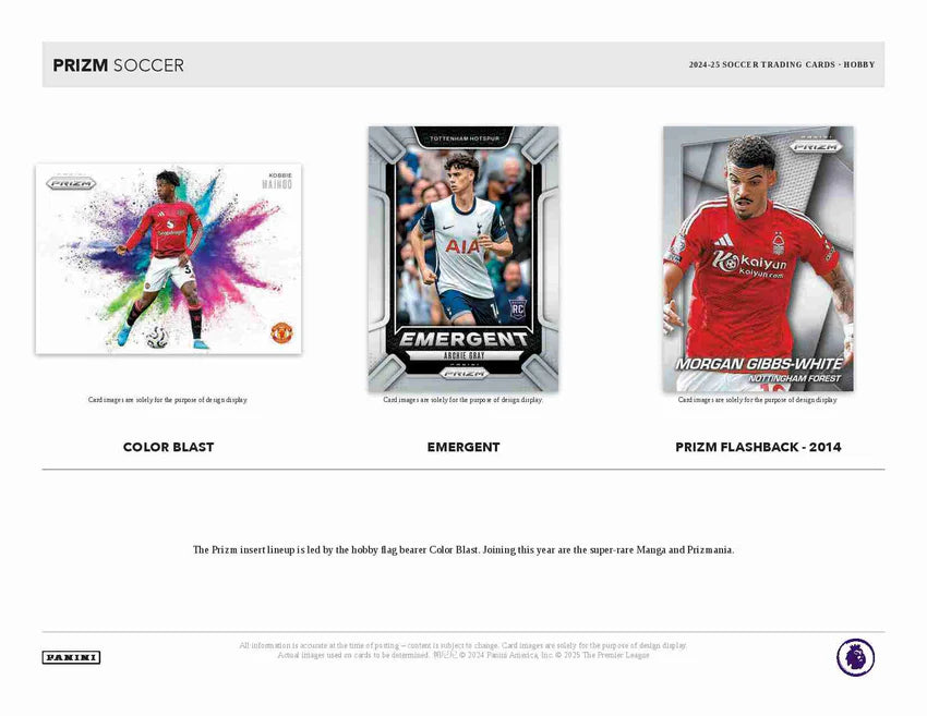 2024-25 Panini EPL Prizm Premier League Soccer Hobby Box