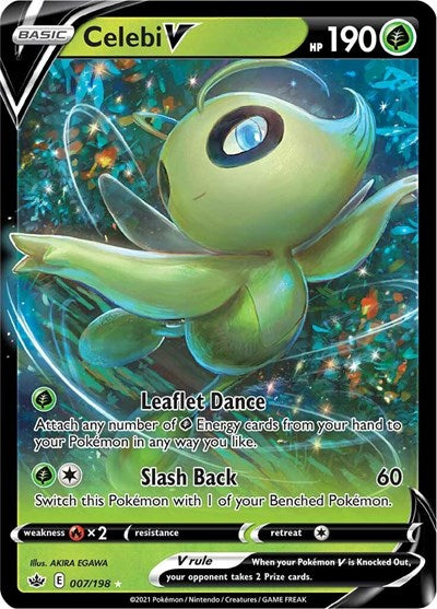 Sword & Shield Chilling Reign - 007/198 Celebi V Ultra Rare