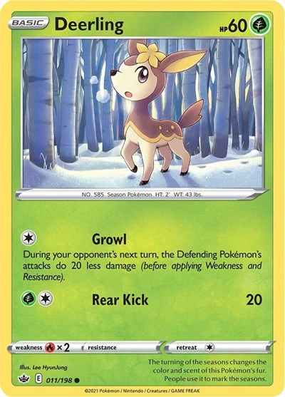 Sword & Shield Chilling Reign - 011/198 Deerling Common