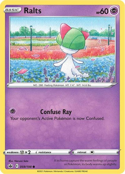 Sword & Shield Chilling Reign - 059/198 Ralts Common