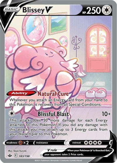 Sword & Shield Chilling Reign - 183/198 Blissey V (Alternate Full Art) Ultra Rare