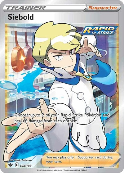 Sword & Shield Chilling Reign - 198/198 Siebold (Full Art) Ultra Rare