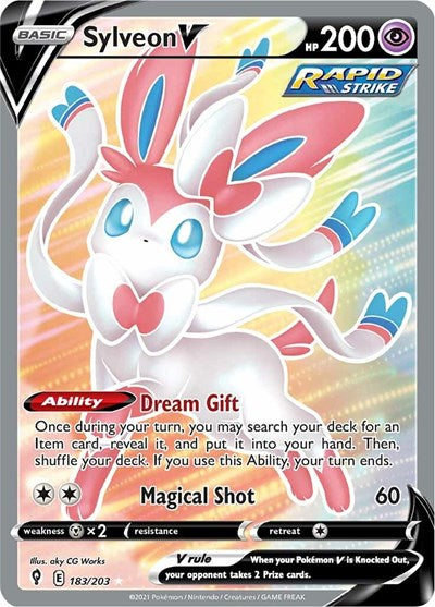 Sword & Shield Evolving Skies - 183/203 Sylveon V (Full Art) Ultra Rare