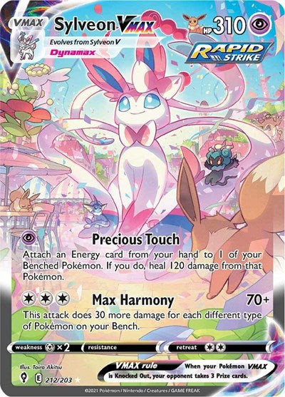 Sword & Shield Evolving Skies - 212/203 Sylveon VMAX (Alternate Art Secret) Secret Rare