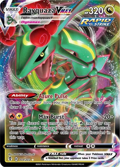 Sword & Shield Evolving Skies - 111/203 Rayquaza VMAX Ultra Rare