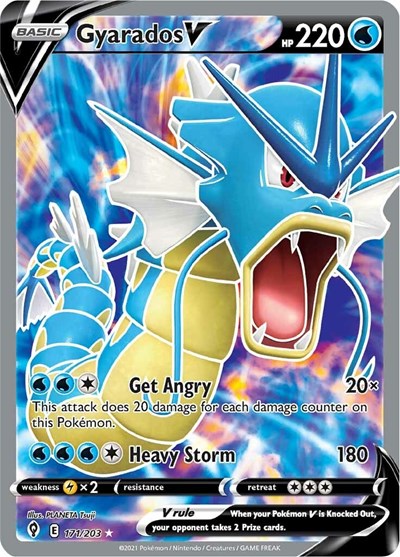 Sword & Shield Evolving Skies - 171/203 Gyarados V (Full Art) Ultra Rare