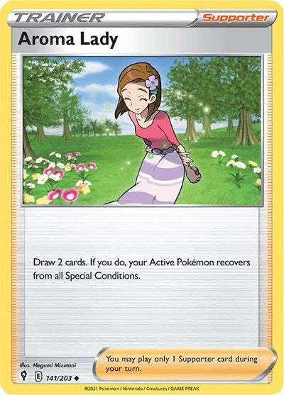 Sword & Shield Evolving Skies - 141/203 Aroma Lady Uncommon